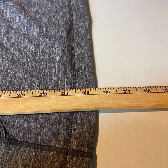 Lululemon Women 4 1/4 Zip Pullover Jacket Ruched Ruffled Stretch Thumbholes Blue - Picture 6 of 7